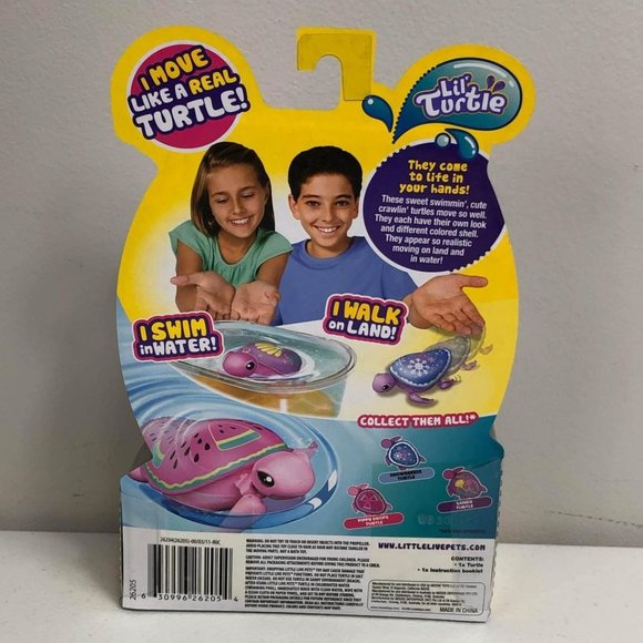Little Live Pets Snowbreeze Lil Turtle Purple Interactive Toy Walk Swim Kids - Picture 3 of 10